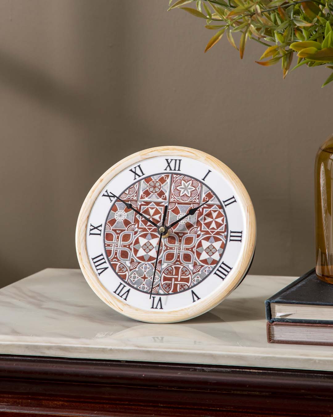 'Artfully Patterns' Decorative Table Clock