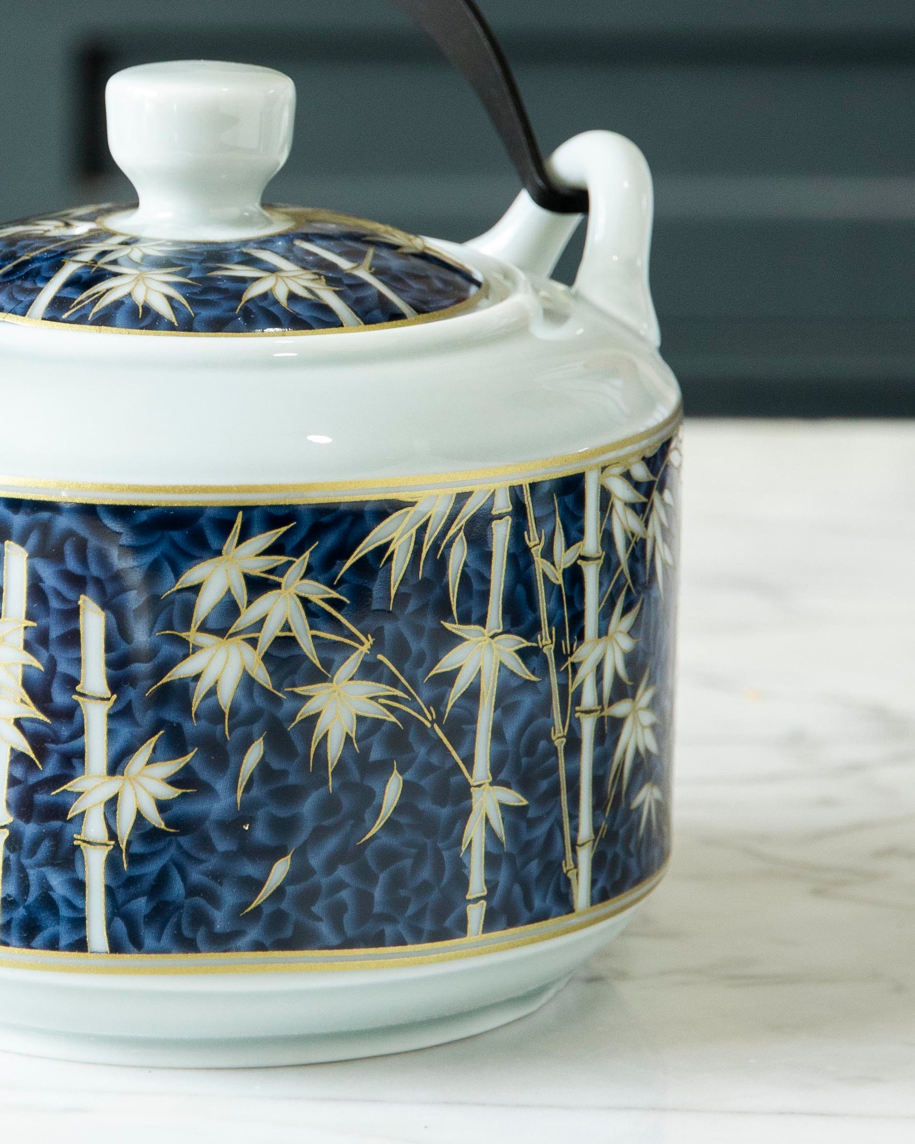 Bamboo Ceramic Tea Kettle