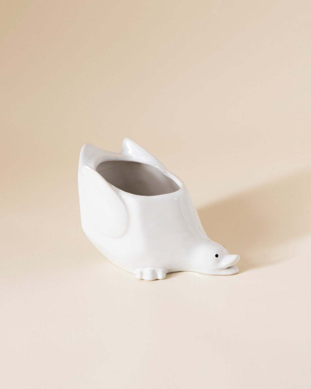 Playful Duck Ceramic Vase