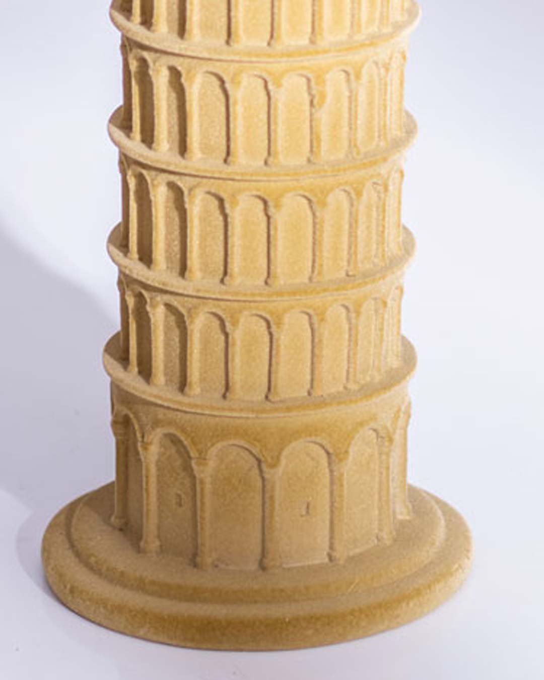 Vintage Leaning Tower of Pisa Velvet Sculpture - The Decor Kart