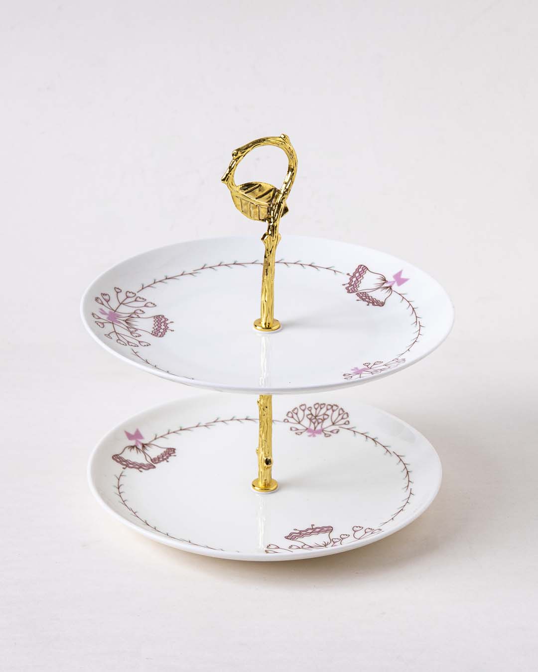 Jingle Bells 2-Tier Cake Stand