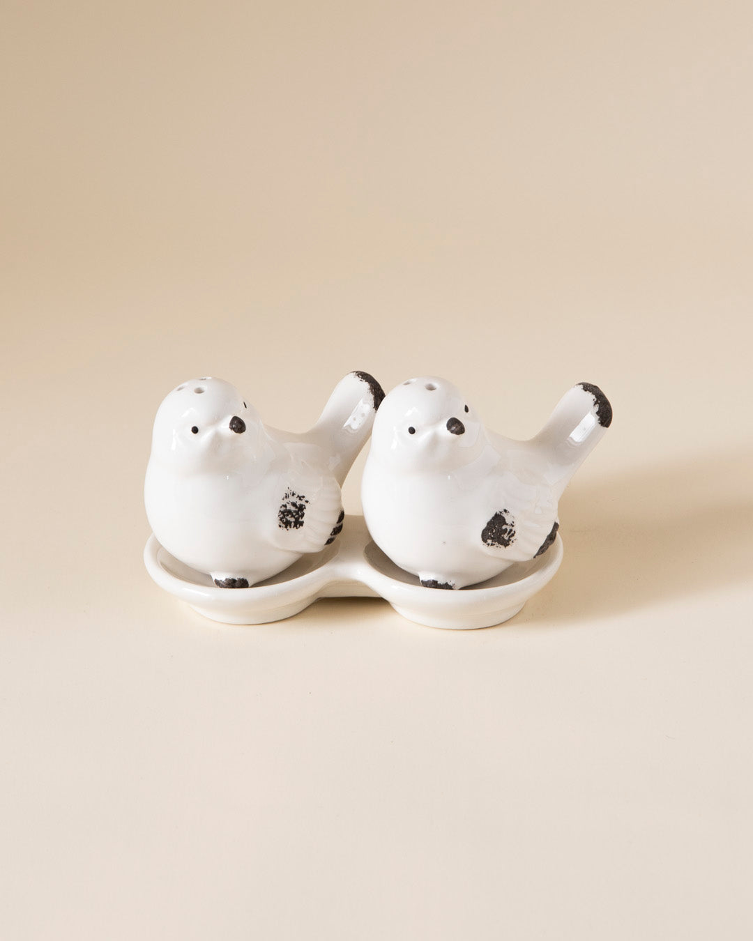 Bird Salt & Pepper Shaker Set - White