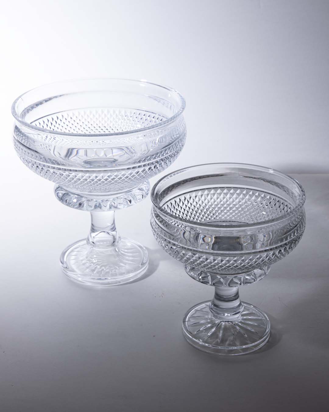 Footed Crystal Fruit Bowl - Small - The Decor Kart