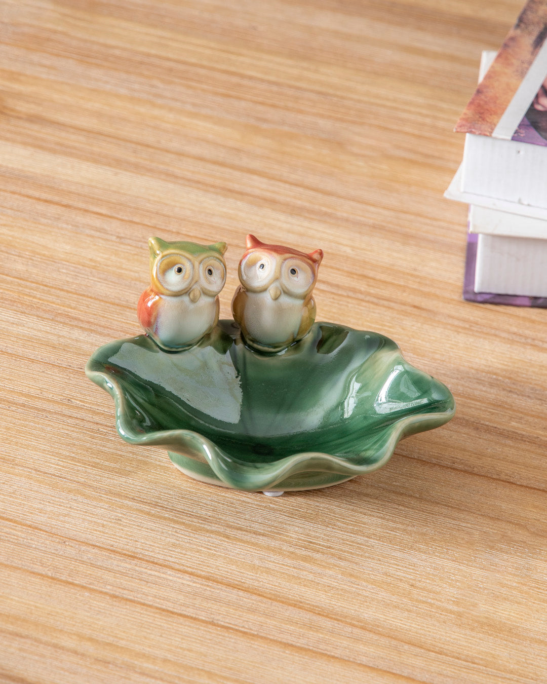 Duo Owl Leaf Mini Platter
