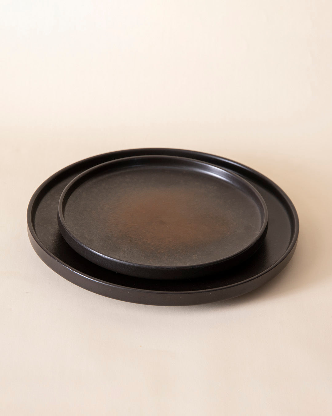 Charcoal Eclipse Ceramic Quarter Plate