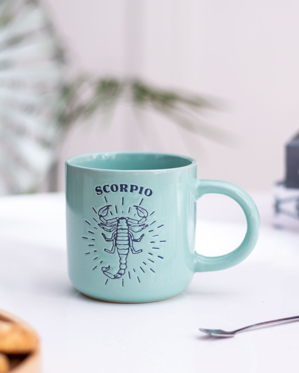 Scorpio Zodiac Mug - Turquoise - The Decor Kart