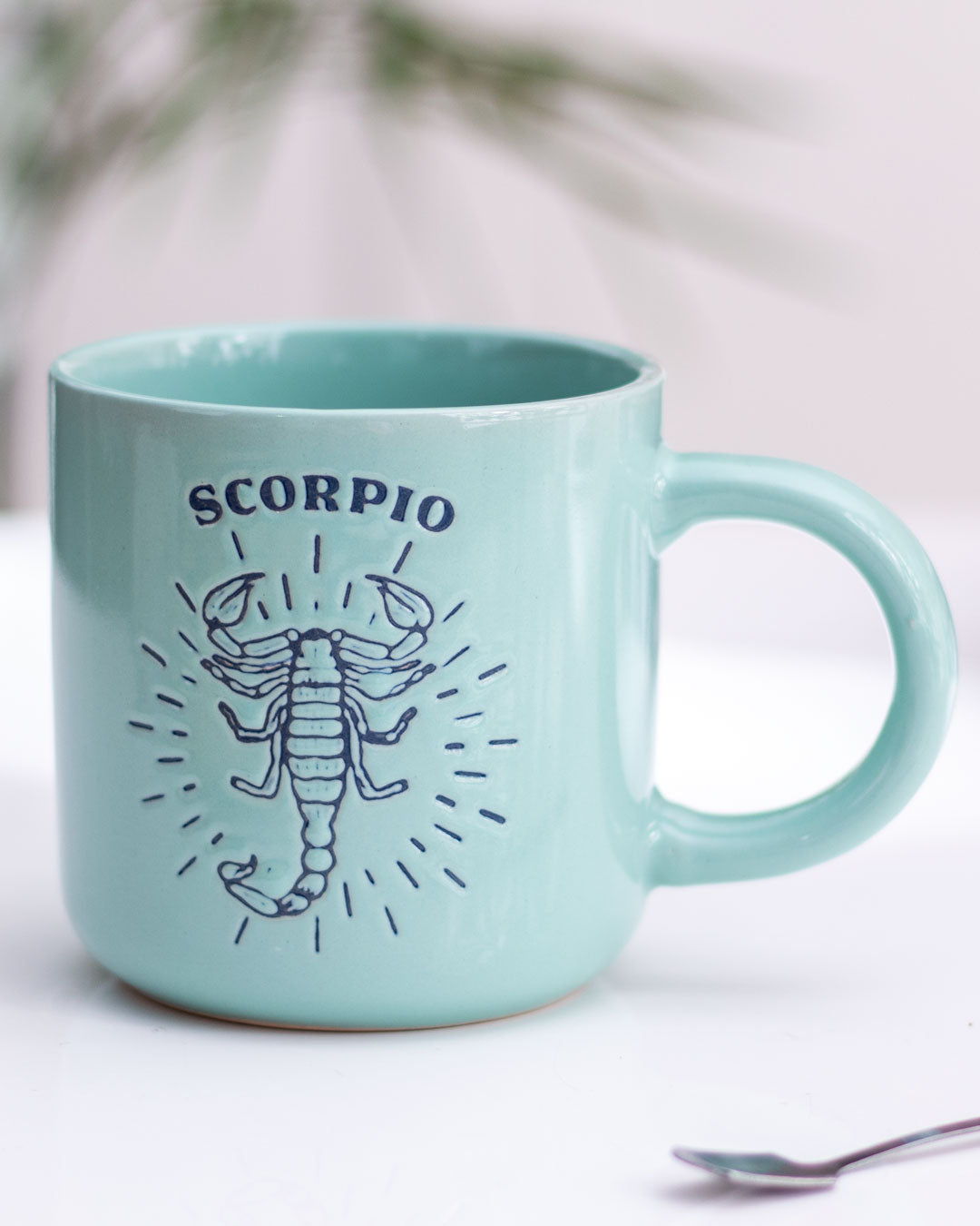 Scorpio Zodiac Mug - Turquoise - The Decor Kart