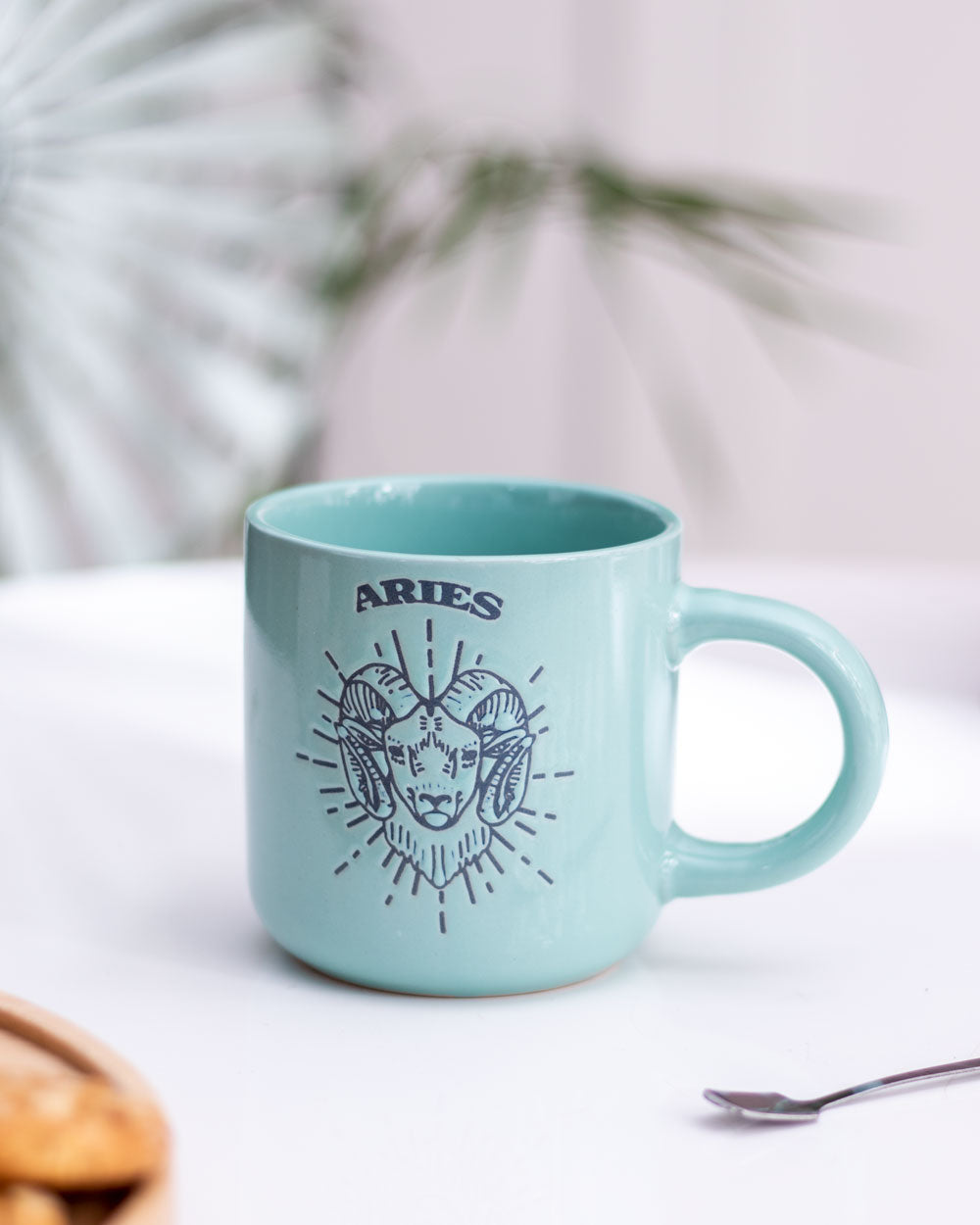 Aries Zodiac Mug - Turquoise - The Decor Kart