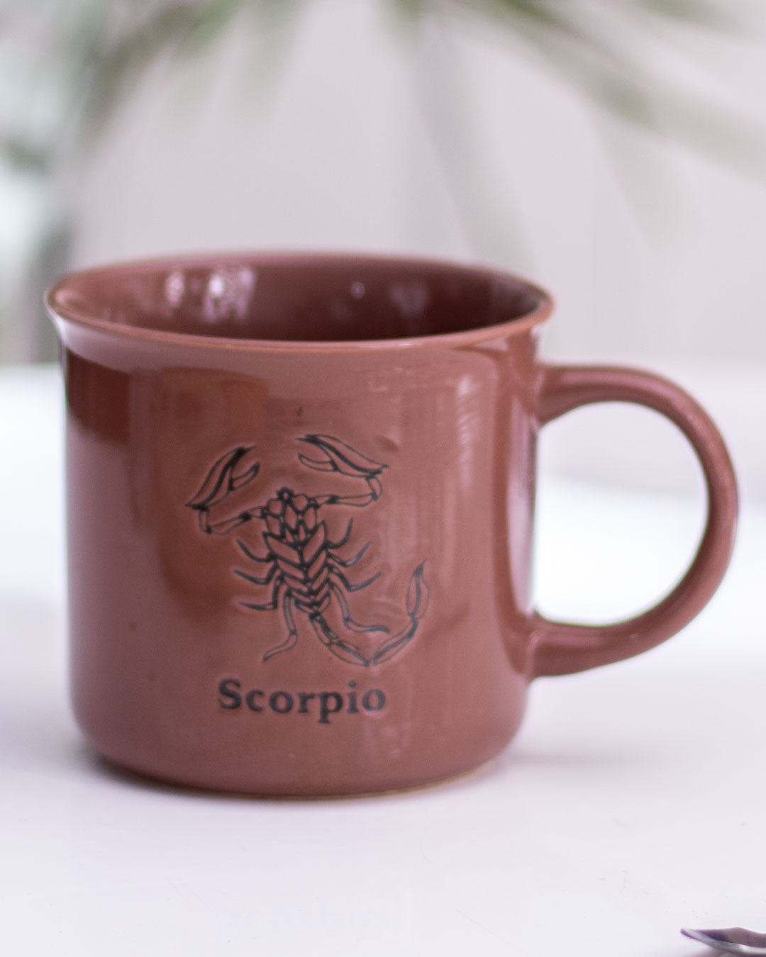 Scorpio Zodiac Mug - Brown - The Decor Kart