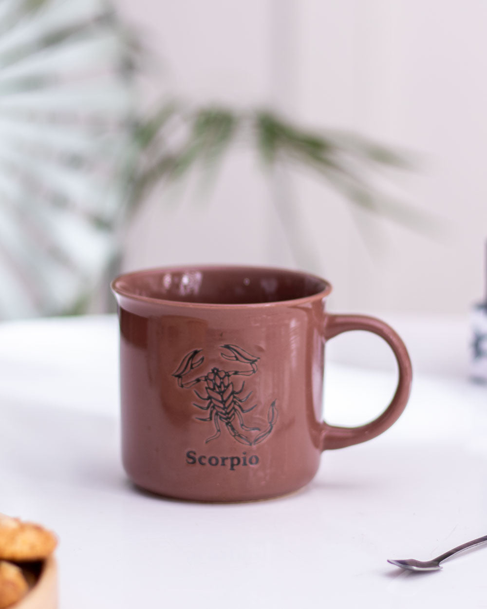 Scorpio Zodiac Mug - Brown - The Decor Kart