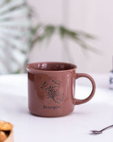 Scorpio Zodiac Mug - Brown - The Decor Kart