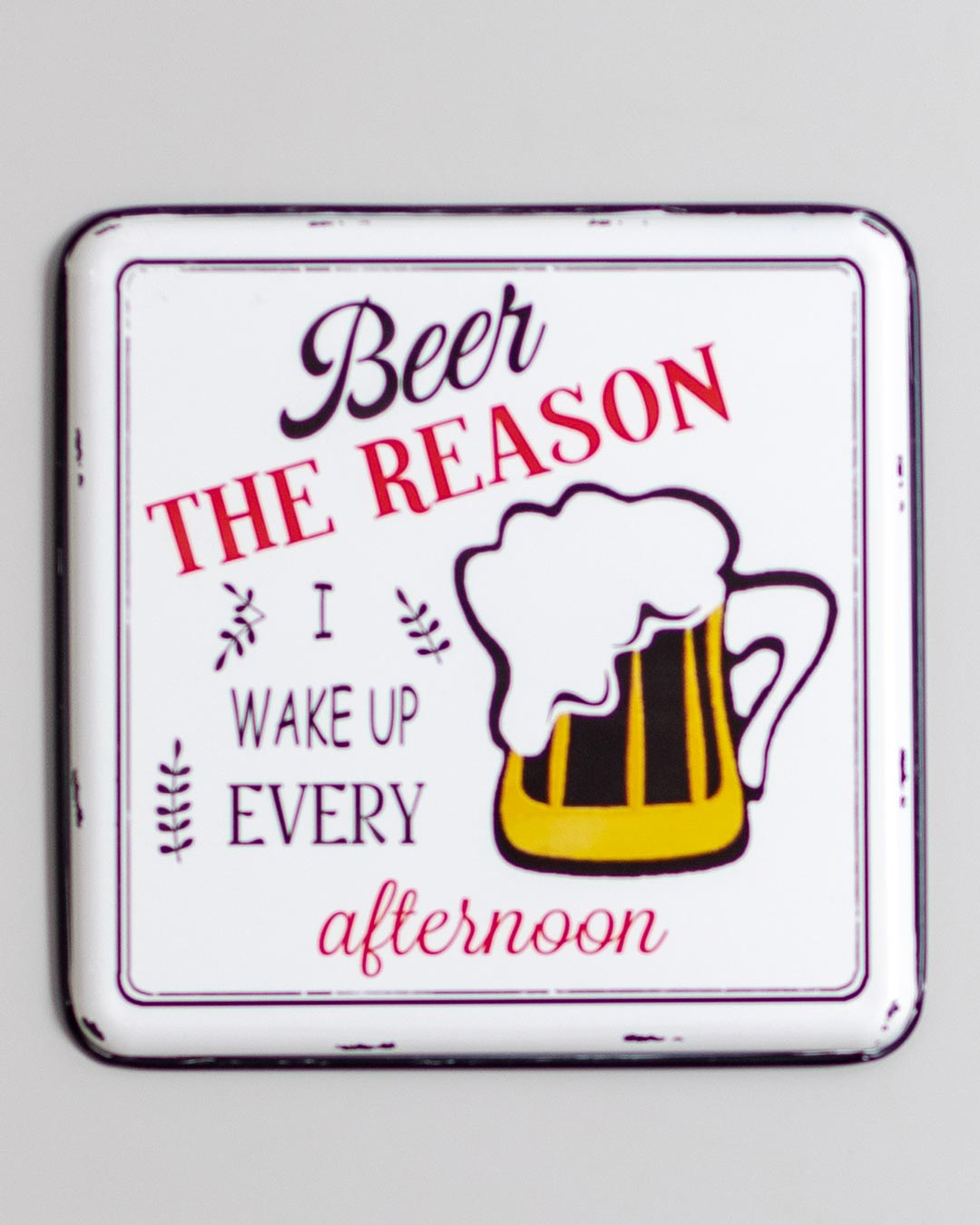 'Beer The Reason' Tin Bar Sign - The Decor Kart