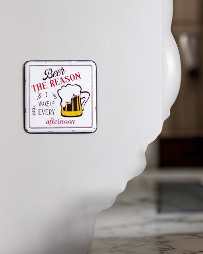 'Beer The Reason' Tin Bar Sign - The Decor Kart