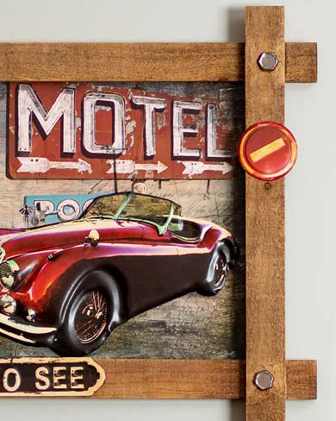 1954 XK Vintage Wooden Frame Poster - The Decor Kart