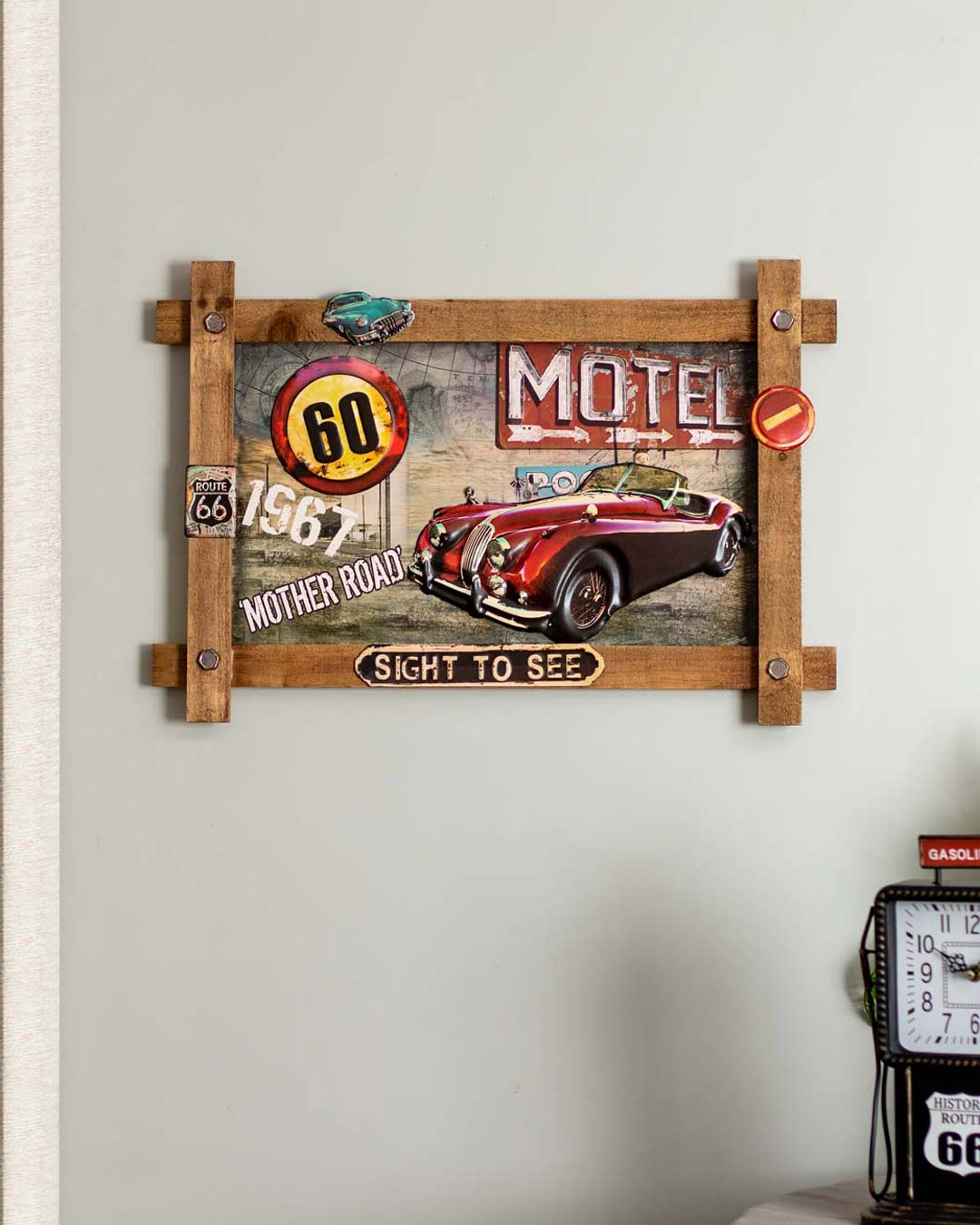 1954 XK Vintage Wooden Frame Poster - The Decor Kart