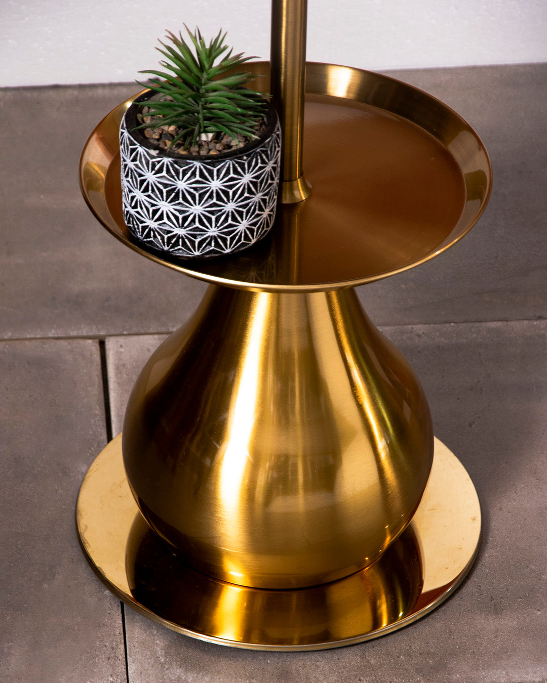 Regal Gold 2-Tier Accent Table