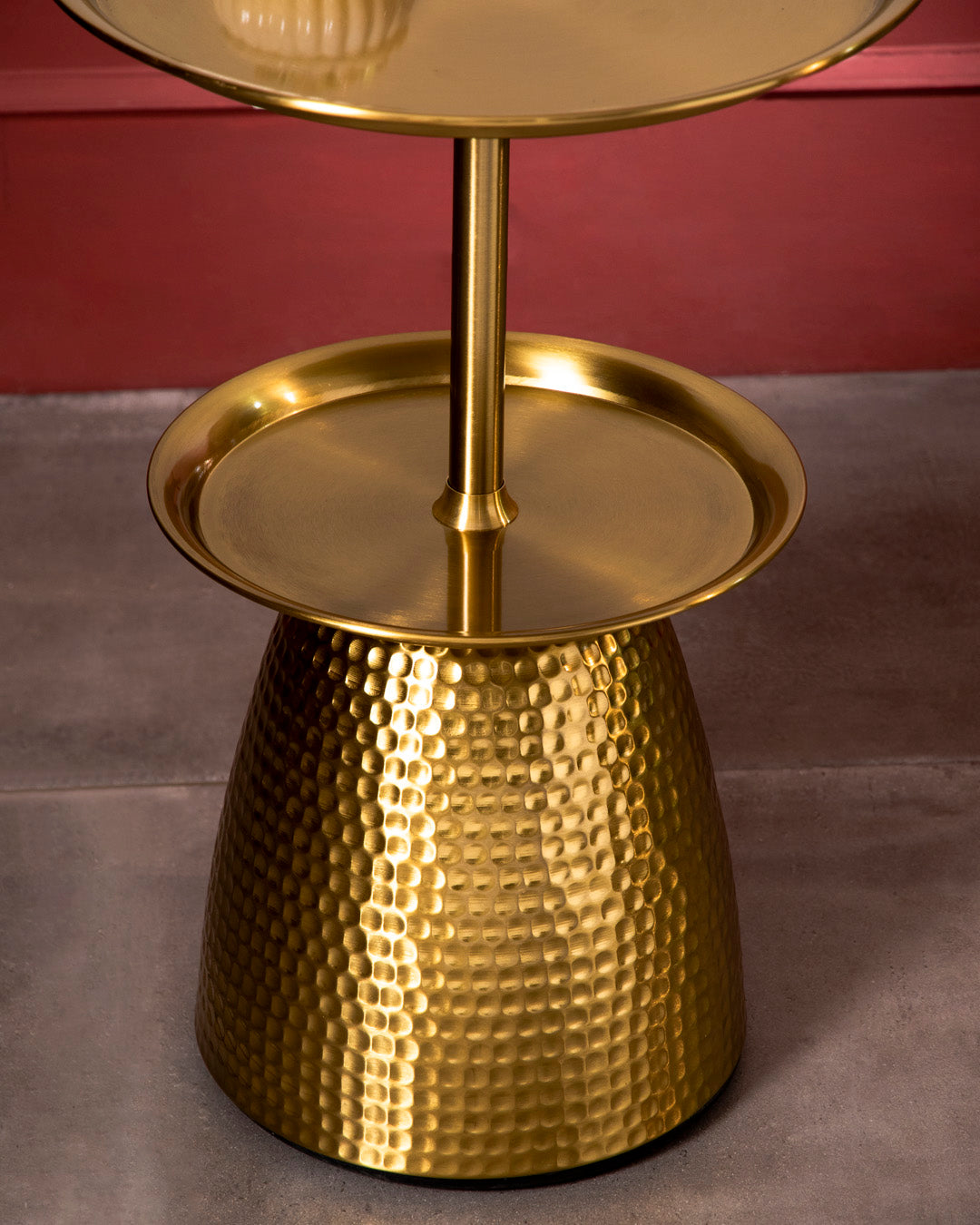 Regal Gold 2-Tier Accent Table