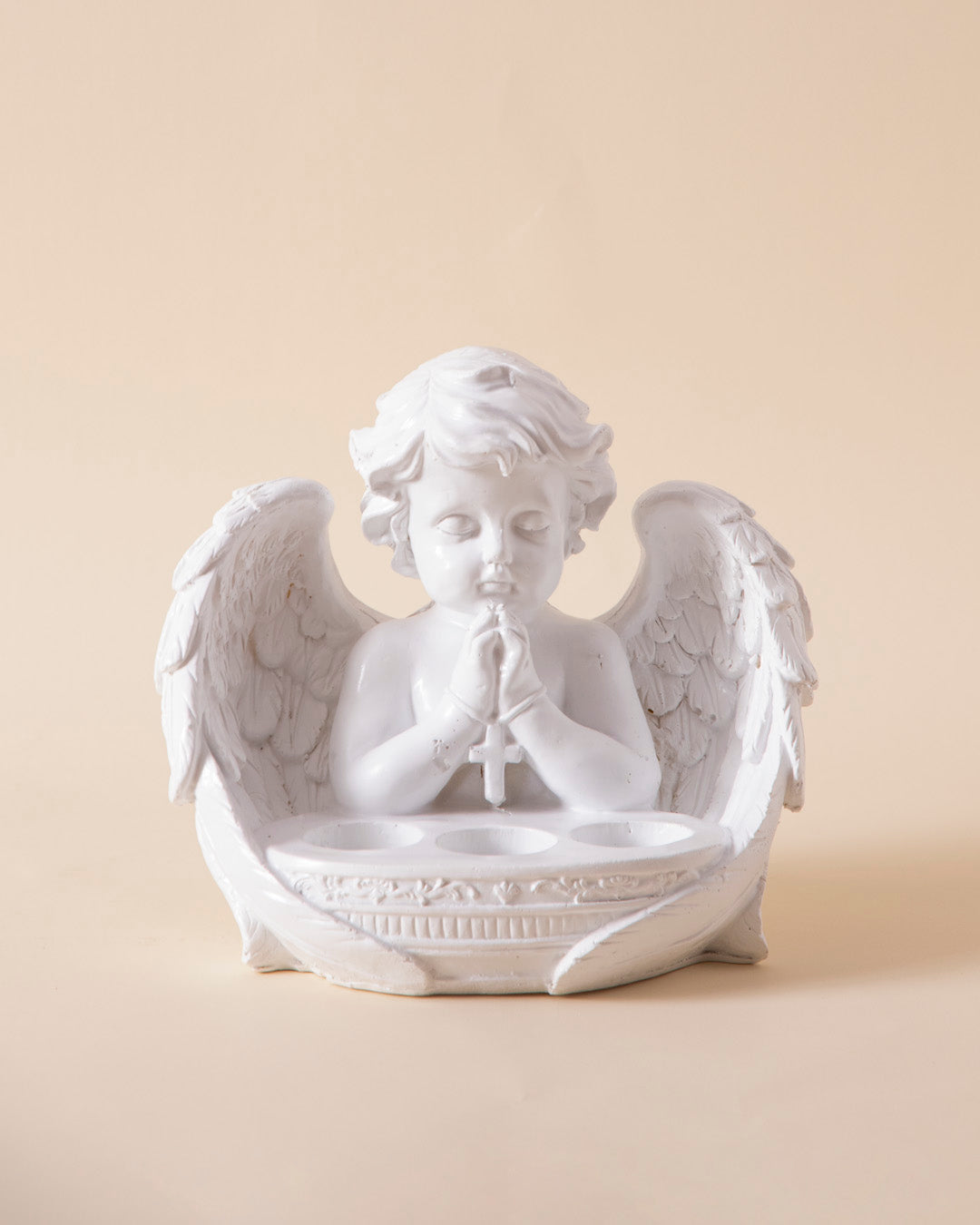 Adorable Angel Cherub Candle Stand