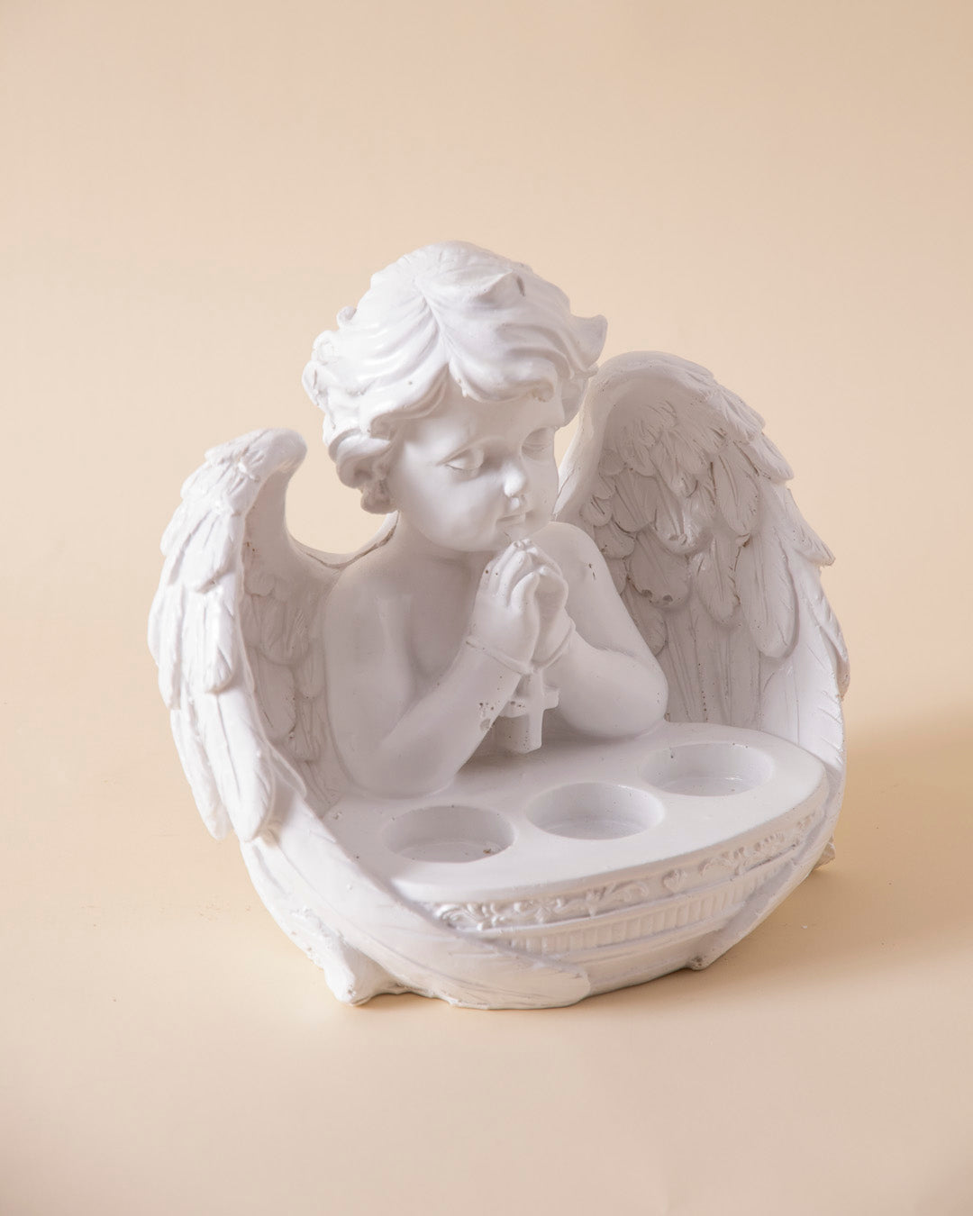 Adorable Angel Cherub Candle Stand