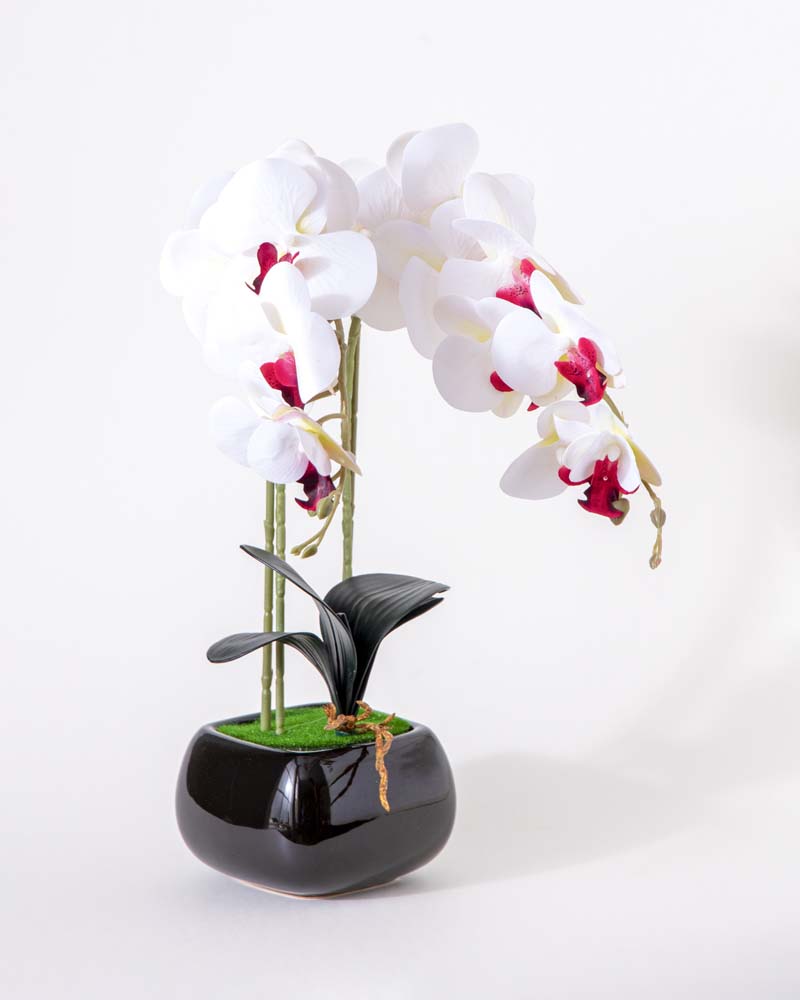 White Orchid Artificial Flower Arrangement