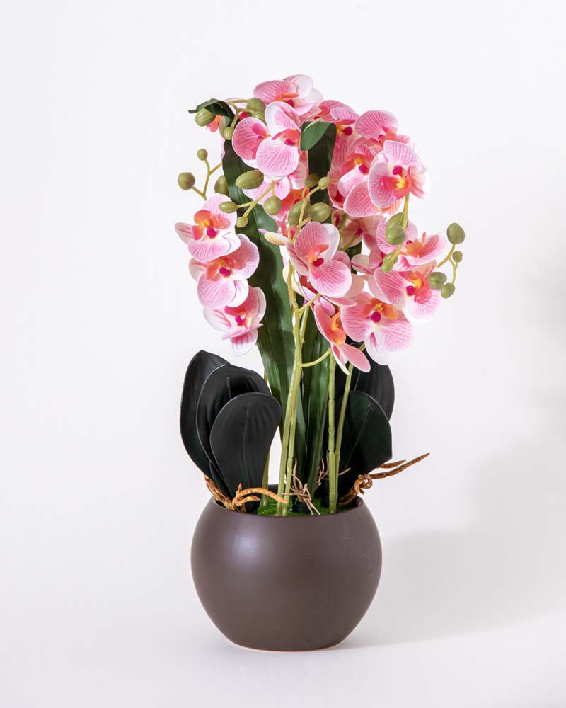 Pink Orchid Artificial Flower Arrangement