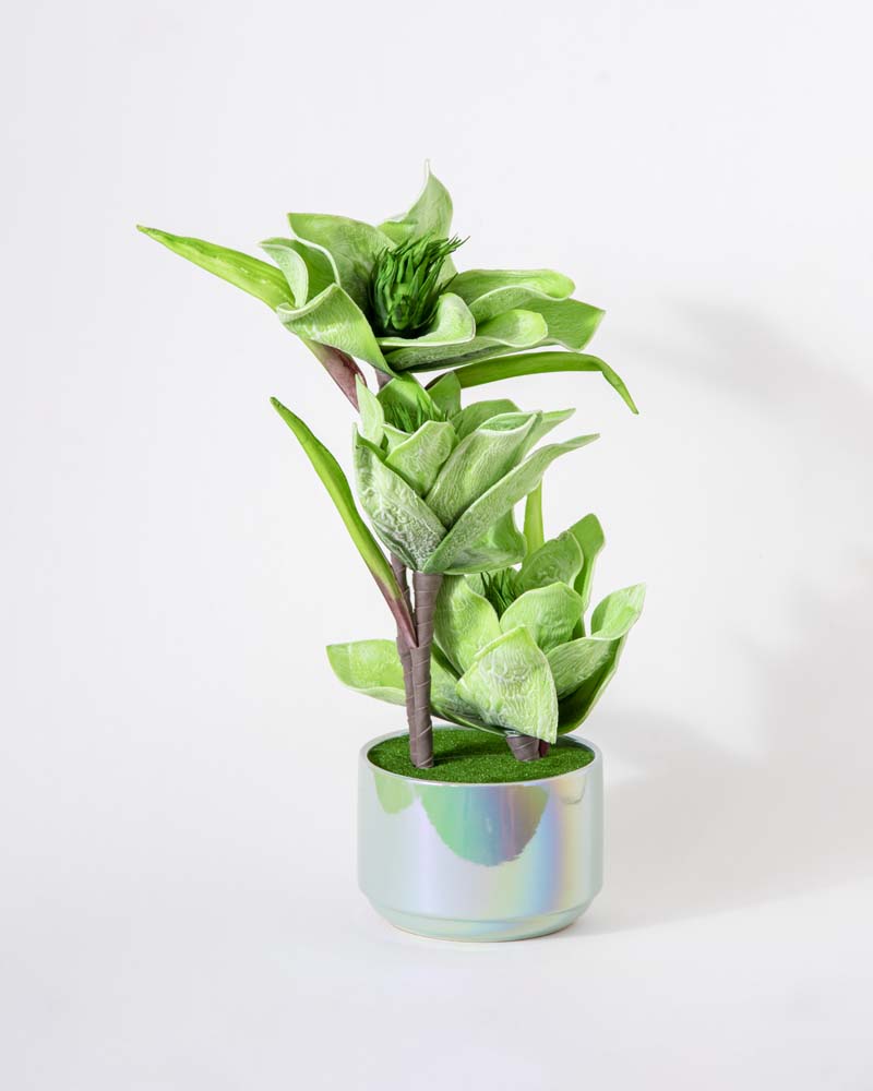 Green Tulip Artificial Flower Arrangement
