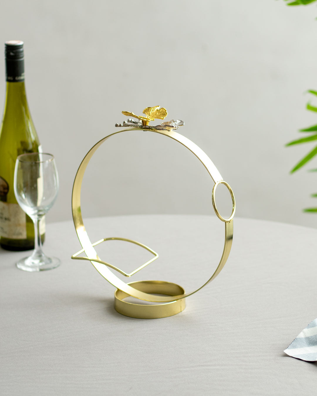 'Butterfly Motif' Bottle Wine Rack - The Decor Kart