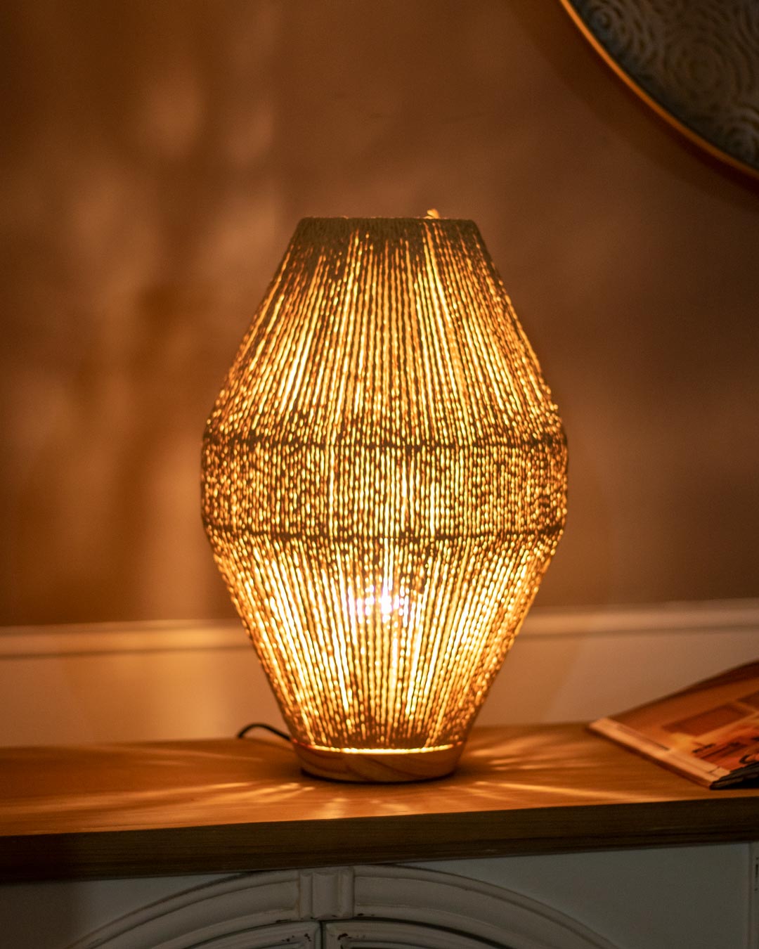 Cordulle Scandinavian Ambient Lamp - Light Wood - The Decor Kart
