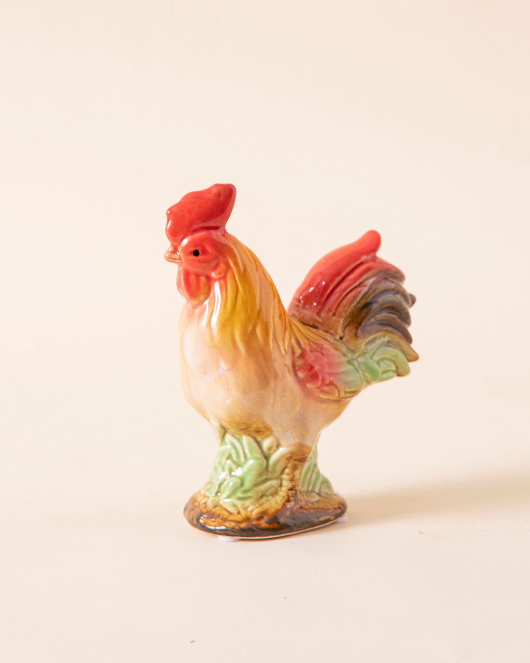Feng Shui Ceramic Rooster Figurines - Set of 2