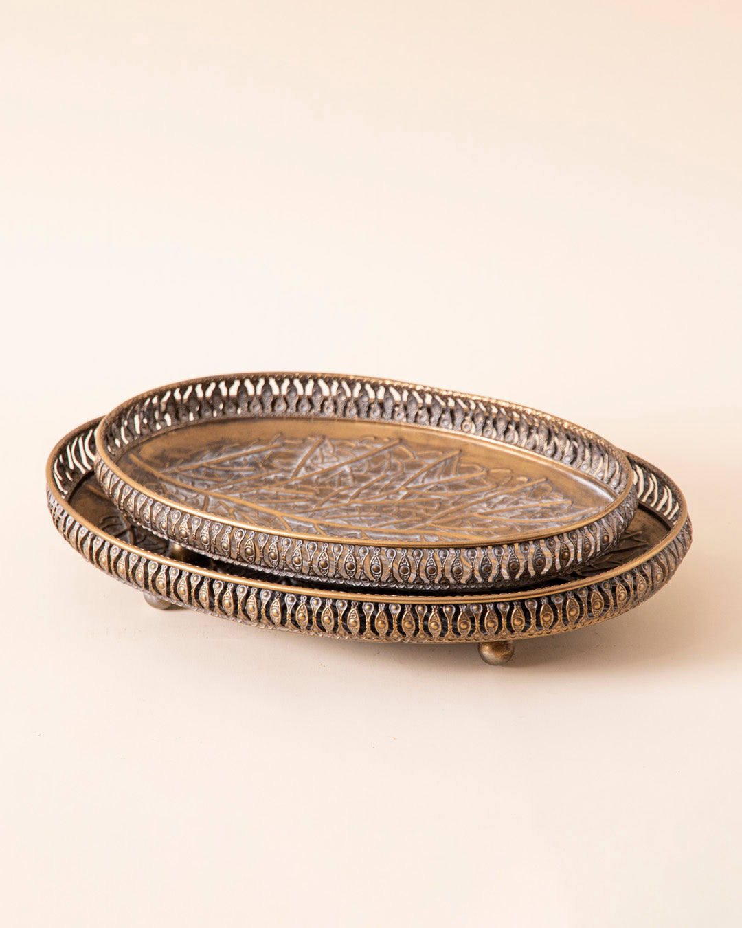 Vintage Birch Leaf Serving Tray - Small