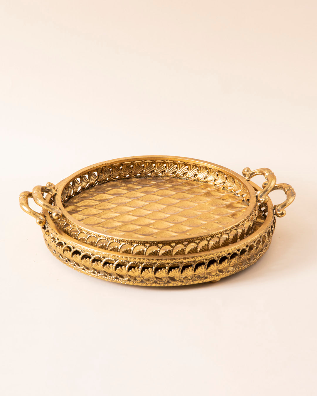 Gold Baroque Serving Tray - Large