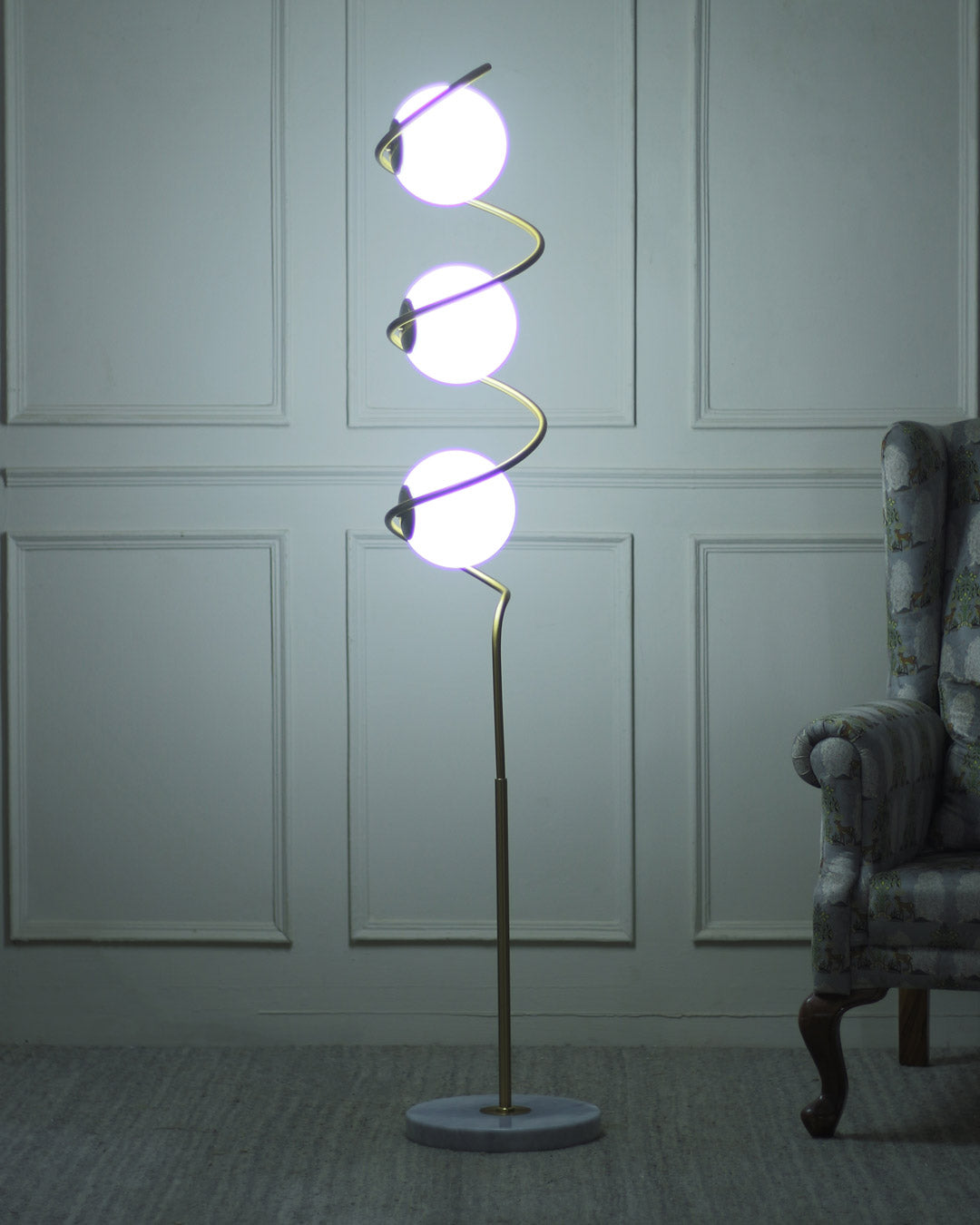 Marble Base Floor Lamp - The Decor Kart