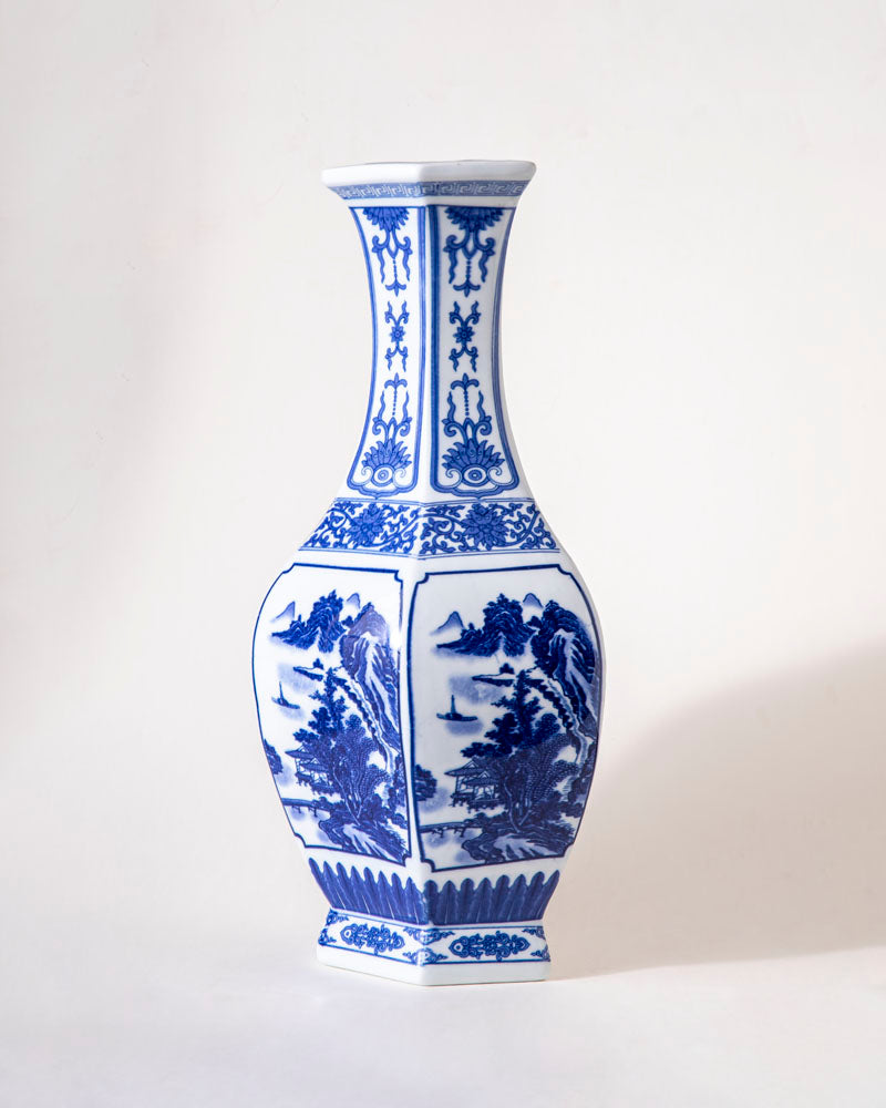 Hexagonal Landscape Wall Vase