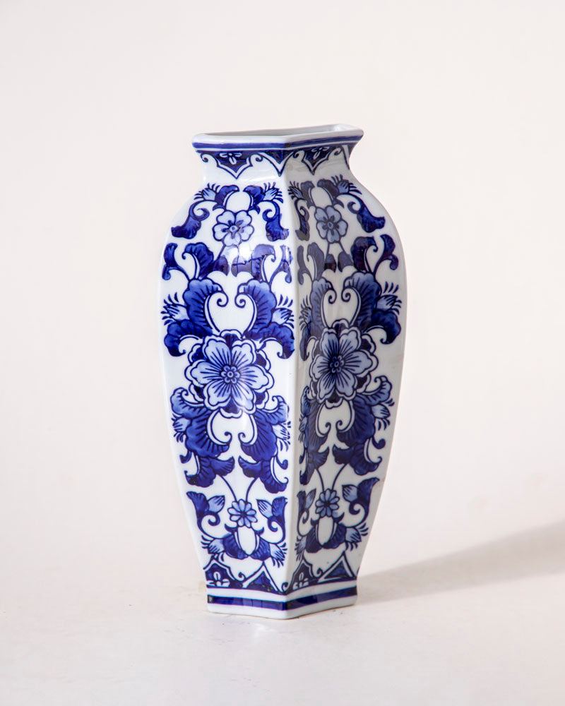 Traditional Azure Bloom Wall Vase