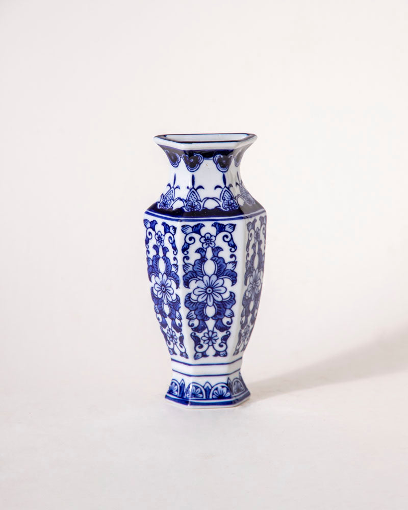 Classic Delft Inspired Wall Vase