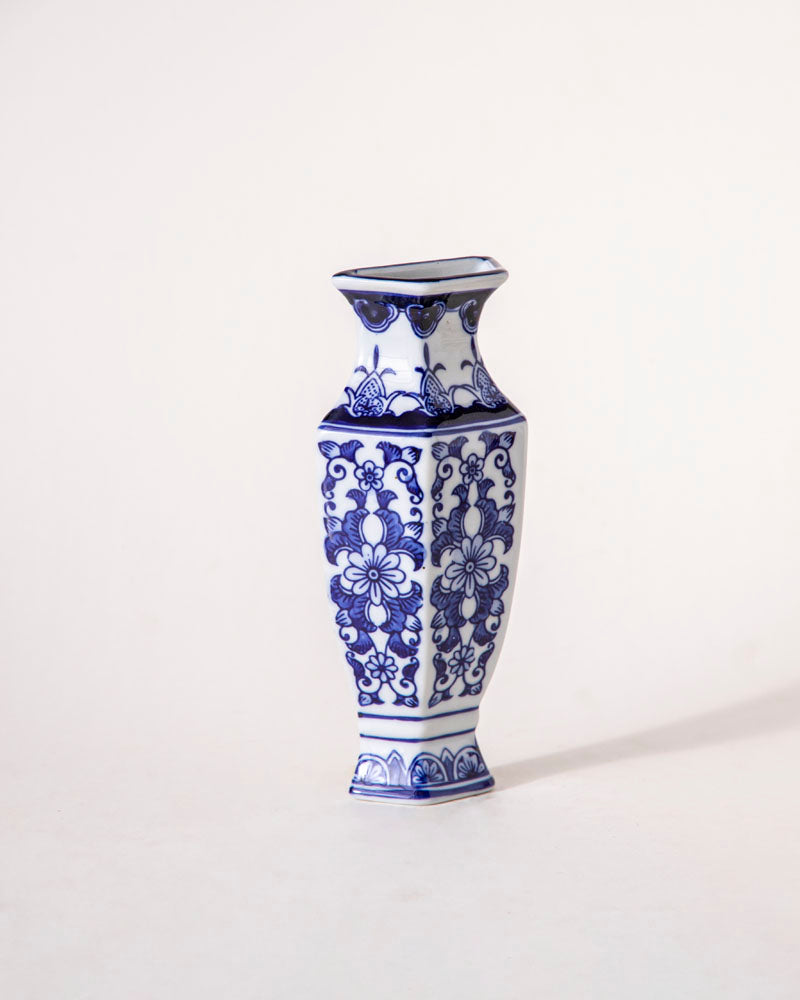 Classic Delft Inspired Wall Vase