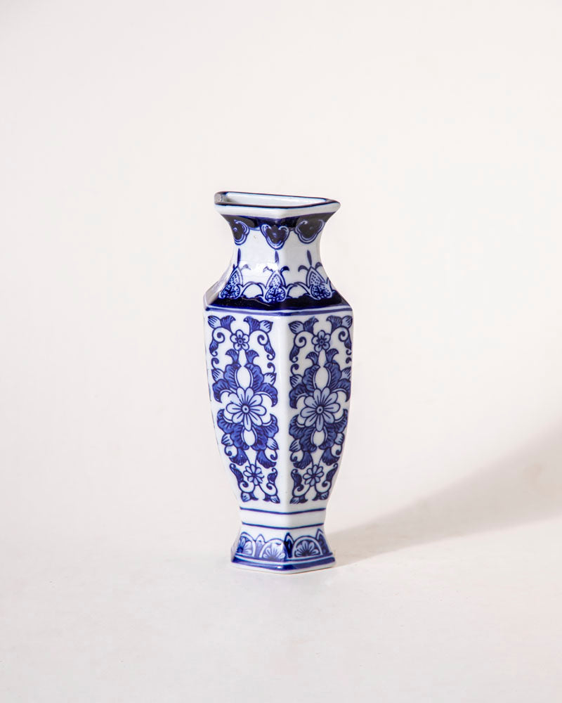 Classic Delft Inspired Wall Vase