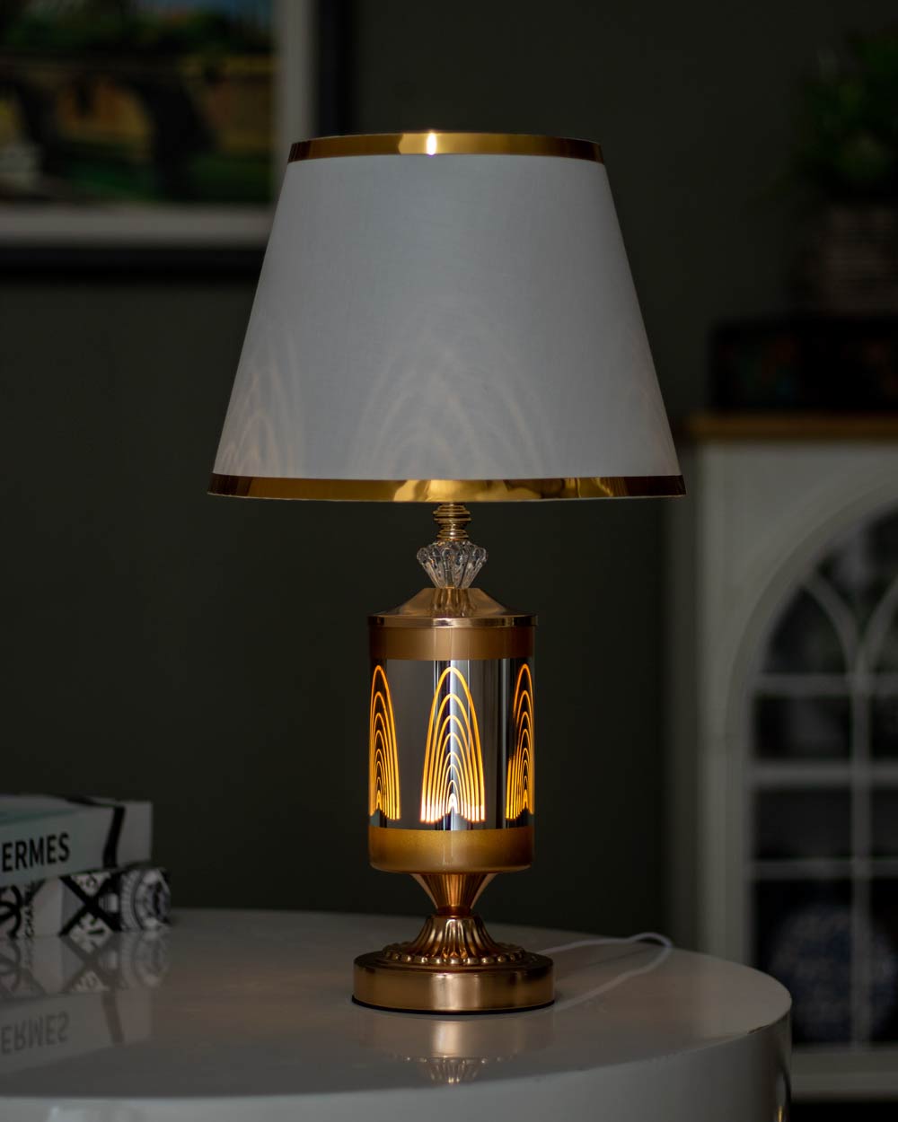 Simone Crystal Table Lamp
