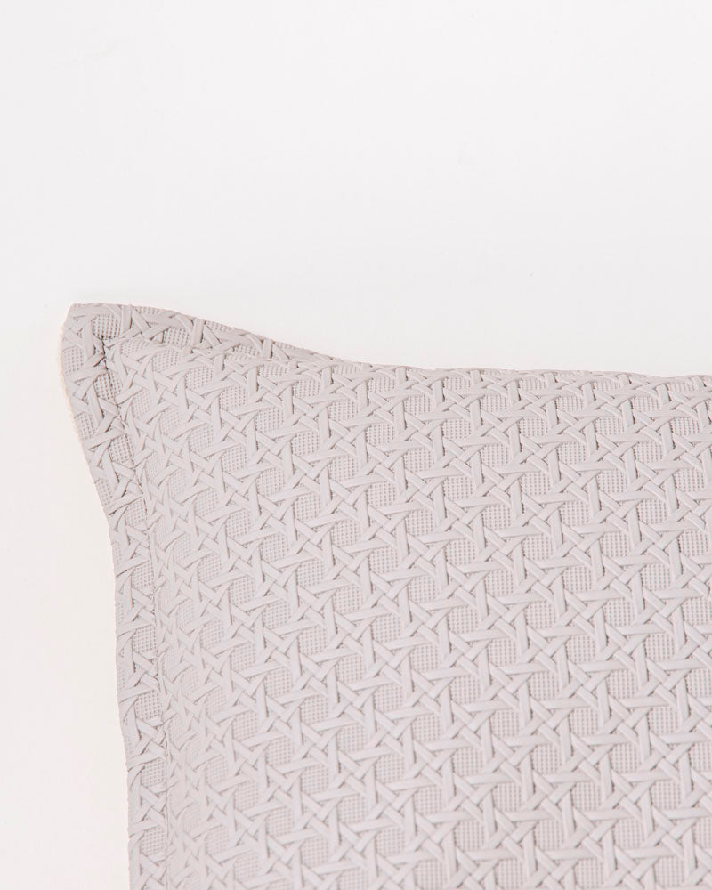 Diagonal Lattice Cushion Cover - Lite Grey