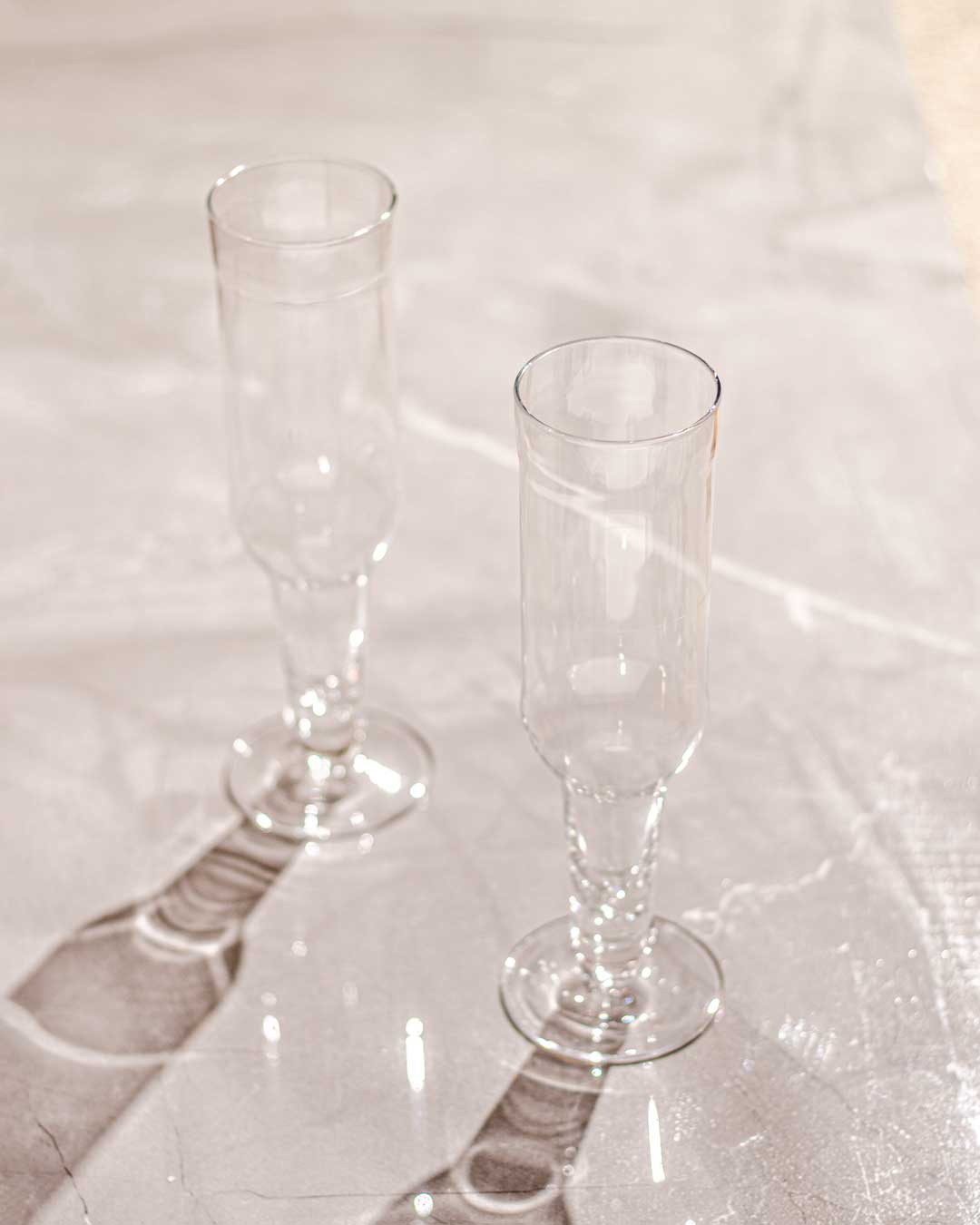 Bottle Shaped Wine Glass - Set Of 6 - The Decor Kart