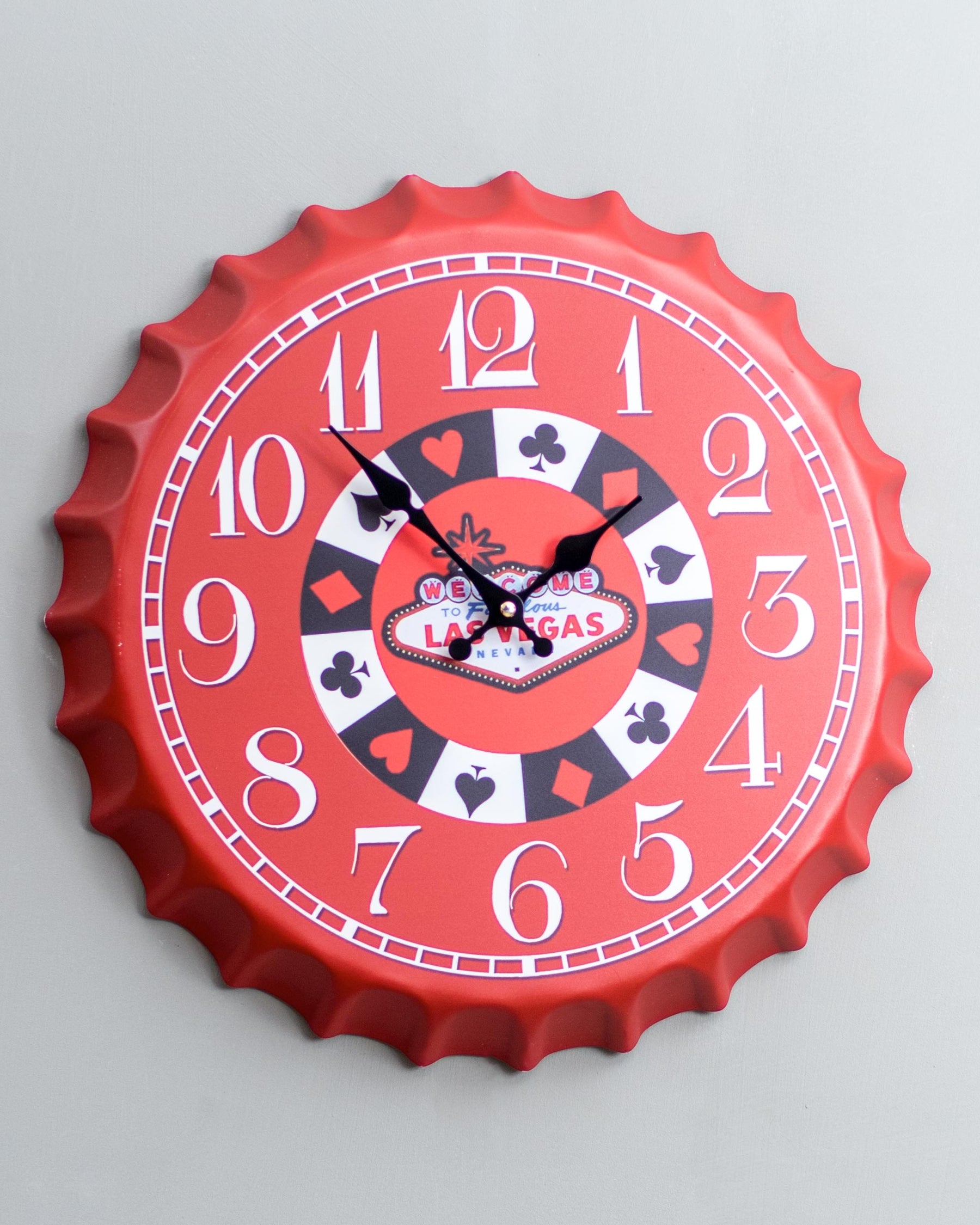 'Las Vegas' Bottle Cap Wall Clock