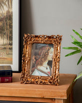 Antique Gold Floral Frame