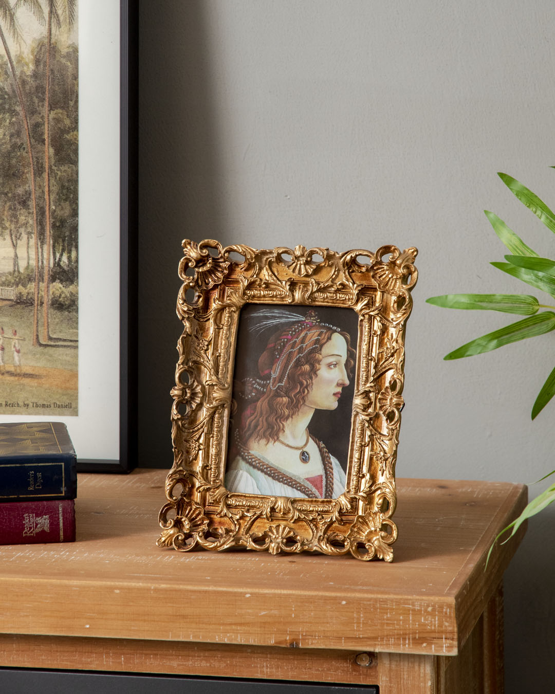 Antique Gold Floral Frame - Small