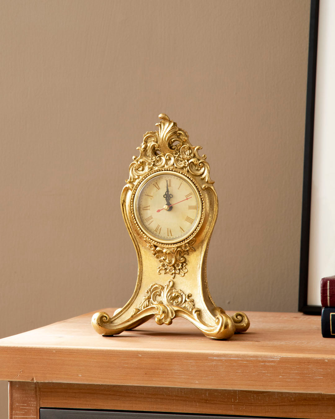 Classic Gold Victorian Table Top Clock