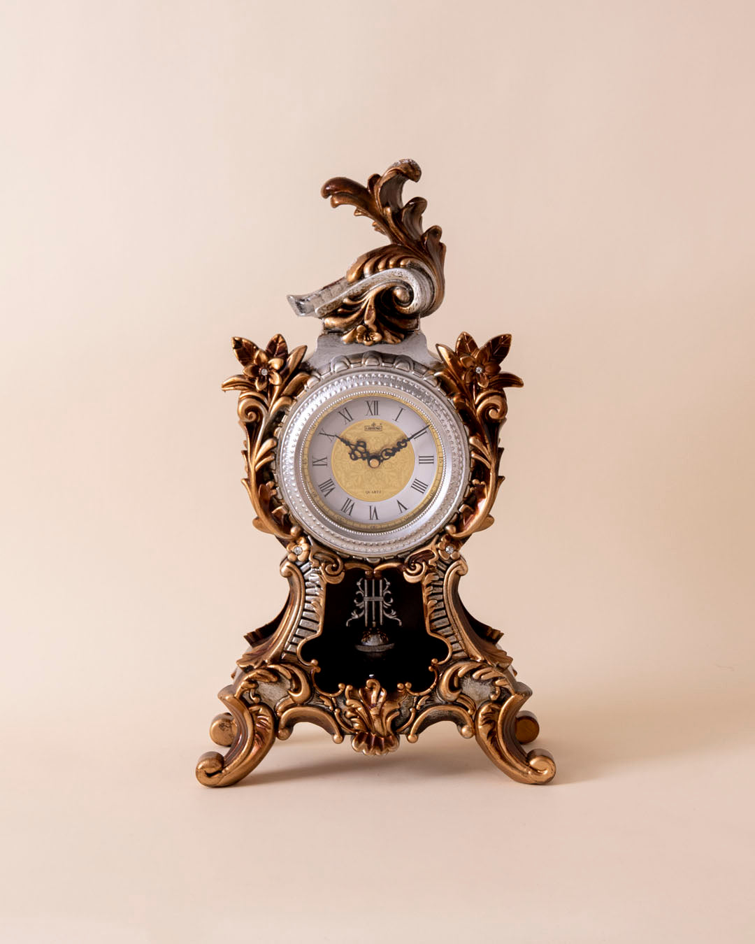 Baroque Elegance Table Clock