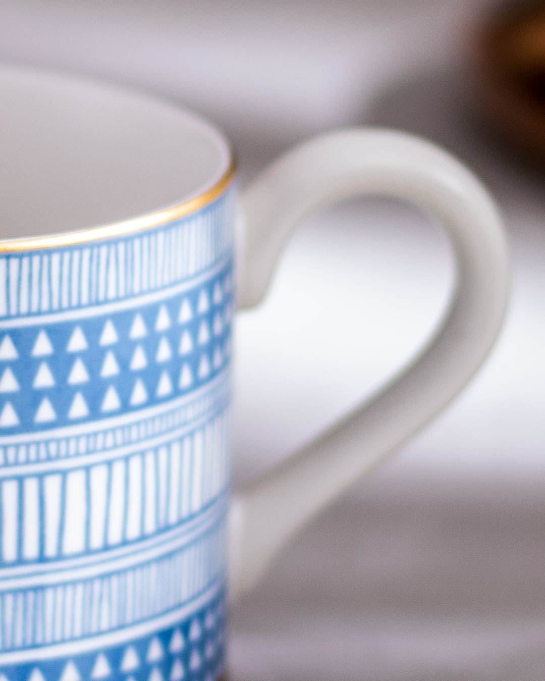 Blue & White Nordic Ceramic Mug