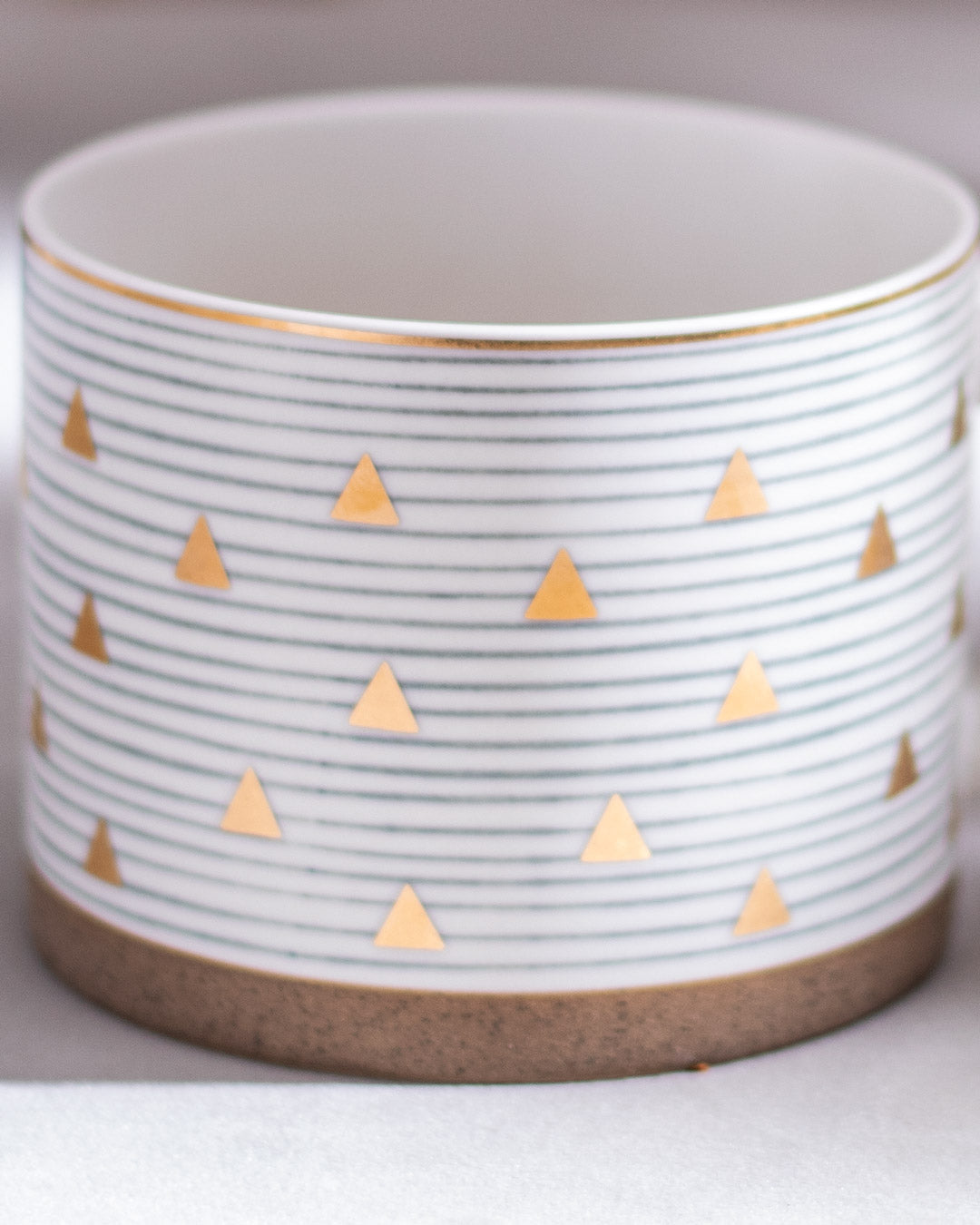 Gold Rim Nordic Ceramic Mug