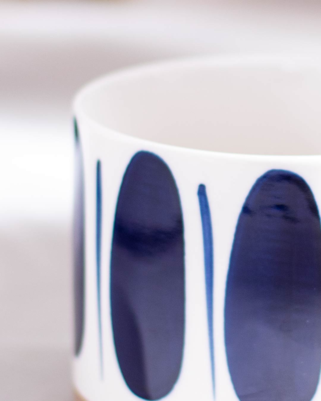 Blue & White Nordic Ceramic Mug