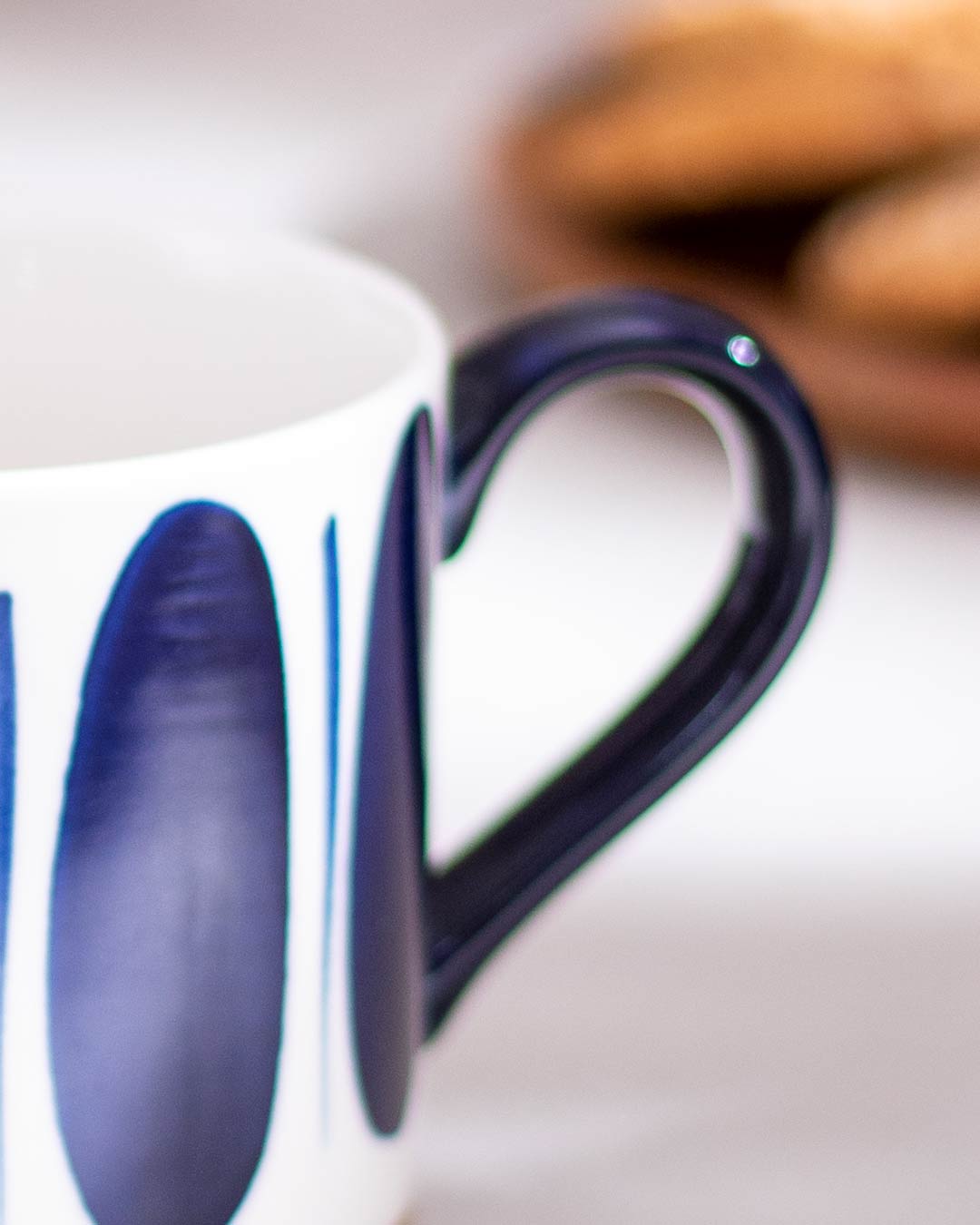 Blue & White Nordic Ceramic Mug