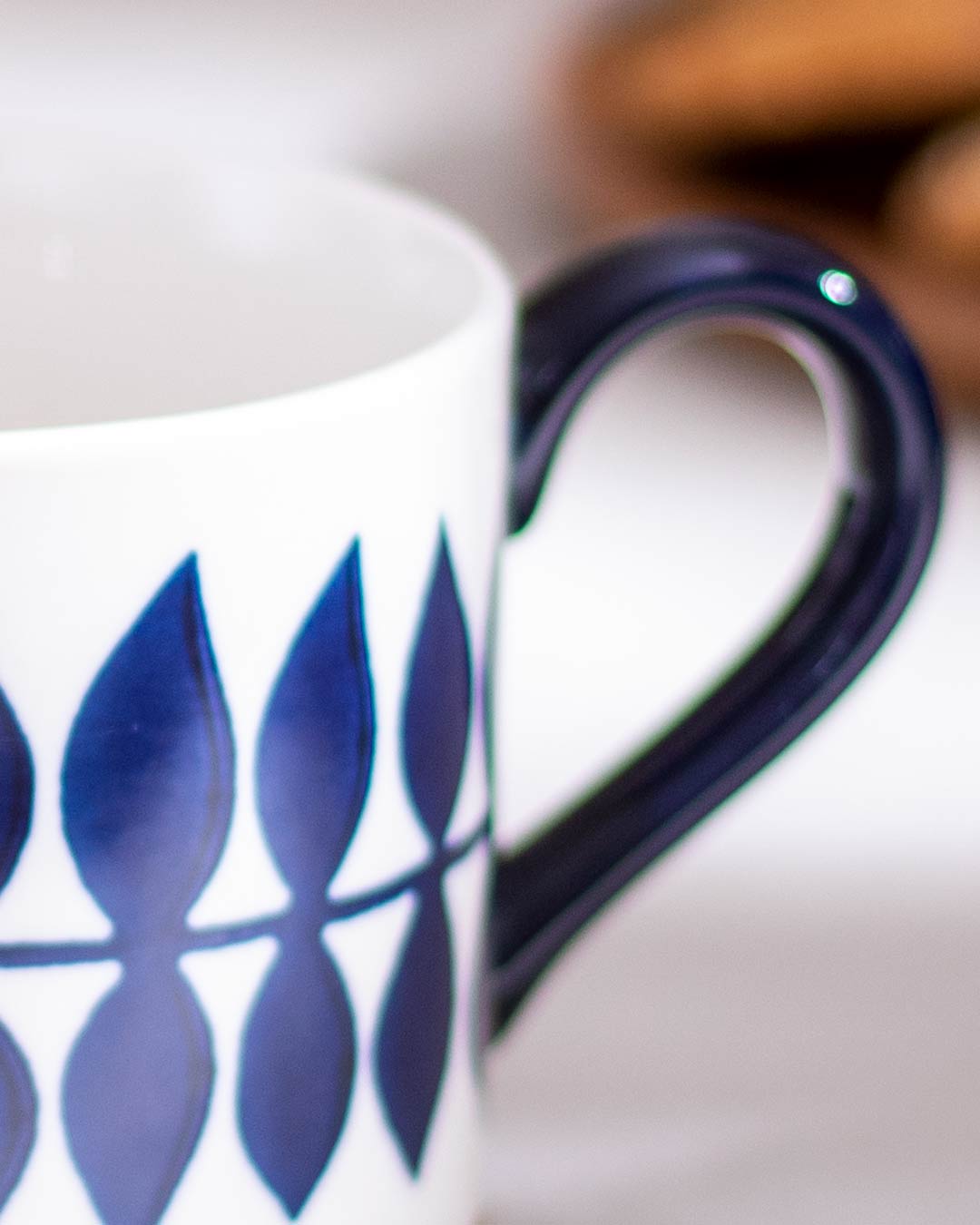 Blue & White Nordic Ceramic Mug